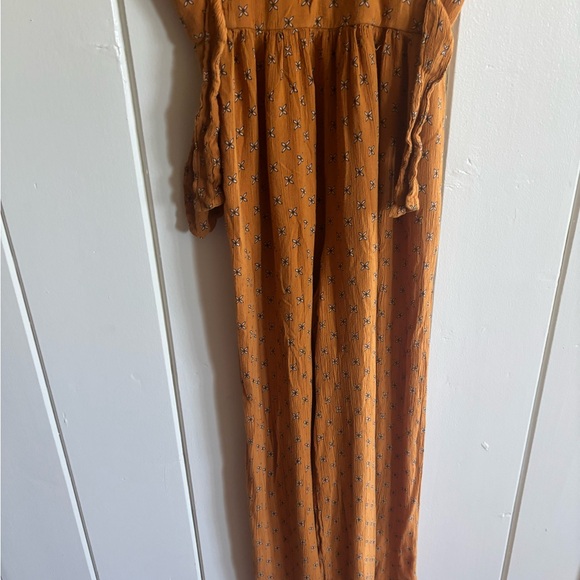Patrons of Peace Mustard Floral Jumpsuit - Picture 2 of 6